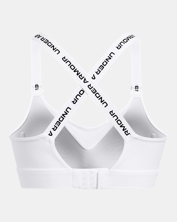 Brassière de sport UA Infinity 2.0 High pour femme, White, pdpMainDesktop image number 5
